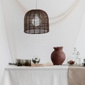 Accessories - Poppa Woven Pendant Shade Only in Brown