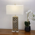 Granada Table Lamp in Brown & Mirror