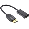 DisplayPort to HDMI Adapter - Compatible Cable Adapter Male to Female Laptop DELL Display Port to HDMI Converter PC Port Up to 1080P With HDMI Input Cable Converter