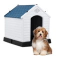 Costway Dog Kennel Small Weatherproof Puppy Pet Dog House Plastic Outdoor Indoor Garden
