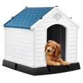 Costway Dog Kennel Medium M Anti-UV Puppy Pet House Waterproof Plastic Shelter Indoor Outdoor Garden