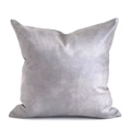 Eastwood Dove Faux Leather Cushion Cover in Grey