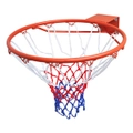 Basketball Goal Hoop Set Rim with Net Orange 45 cm vidaXL