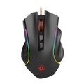 Redragon M602 Wired Gaming Mouse RGB Spectrum Backlit Ergonomic Mouse Programmable with 7 Backlight Modes up to 7200 DPI for Windows PC Gamers - Black