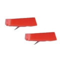 2PK Numark GTRS Replacement Styli/Stylus Needle Pin for GrooveTool Cartridge Red