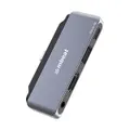 Mbeat Elite Mini 4-In-1 USB-C Mobile Hub for iPad Pro, USB-C Tablet & Laptop - Silver