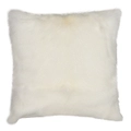 NSW Leather Goatskin Square Cushion in White