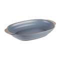 Ladelle Clyde 37cm Forget-Me-Not Blue Stoneware Oval Baking Dish Bakeware Large