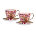Ashdene 350ml Butterfly Heliconia XL Flower Hot Tea Cup/Saucer Drinking Mug Set