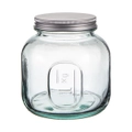 Ladelle Eco Recycled Rustico Glass 1000ml Storage Jar Bottle Container w/Lid CLR