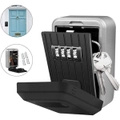 Outdoor Wall Mounted Key Safe Box 4Digit Safe Key Storag Organizer Password