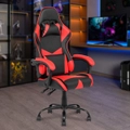 Advwin Gaming Chair Racing Recliner Ergonomic Office Chair Reclining Executive Computer Seat Red