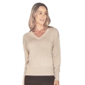ADVENT Women's Relaxed V-Neck Knit - Cloud Cream - 114690