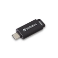 Verbatim USB Type-C 3.2 Gen 1 Flash Drive 128GB File Storage For Smartphone BLK