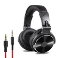 Oneodio Wired Professional Studio Pro DJ Headphones With Microphone Over Ear HiFi Monitor Music Headset Earphone For Phone PC - Pro 10 Black