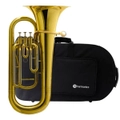 Harmonics HEP-1181L Bb Tuba Euphonium Convertible for Marching, Tenor Tuba Bombardino with Case for Beginner, Advanced