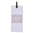 Callaway 2023 Tri Fold Towel - Mauve/White
