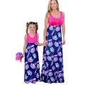 Nevenka Parent Child Tank Floral Print Dress Family Matching Outfits-8008