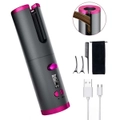 Lenoxx Cordless Ceramic Automatic Hair Curler for Portable Hair Styling