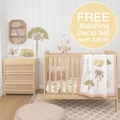 Lolli Living - 4-Piece Nursery Set - Tropical Mia + Free Matching Decal Set