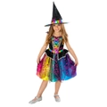 Barbie Witch Halloween Party Kids Spooky Costume Tutu Dress w/ Hat