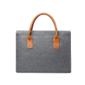 B17 13.4.-14.4 Inch Gray Notebook Tablet Bag Simple Business Commuter Computer Handbag Briefcase for Men and Women