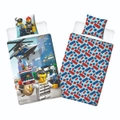 Lego City Helicopter Single Bed Duvet Cover Set