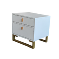 Cici Timber Bedside Table With Two Drawers/Night Stands/MDF