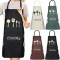 4 Pack Kitchen Apron with Pocket Unisex Chef Waterproof Hand-wiping Apron