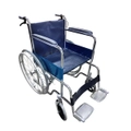 CareWorx Chromed Steel Frame Wheel Chair w/ Brakes
