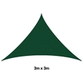 H&G Shade Sail Triangle Forest Green, 3x3m