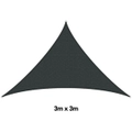 H&G Shade Sail Triangle Charcoal, 3x3m