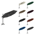 4-Tier Parasol with Aluminium Pole 3x3 m Beach Umbrella Multi Colours vidaXL