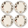 4pc Ashdene Heartland Round 20cm Side Plates New Bone China Food/Snack Dish