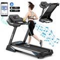 Costway Smart 4.75HP Electric Treadmill Auto Incline Folding Walking Running Machine Home Gym Exercise Equipment 20 Preset Programs w/LED Display/APP/Bluetooth Speaker