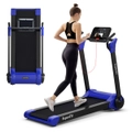 Costway Folding Electric Treadmill 2.25HP Jogging Walking Running Machine Fitness Equipment w/LED Display Blue