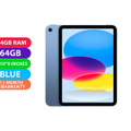 Apple iPad 10.9 10th Gen Wifi (4GB RAM, 64GB, Blue) - BRAND NEW