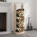 Log Holder 33.5x30x110 cm Solid Wood PinevidaXL