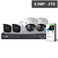 Pro Series 4 Camera 8.0MP IP Surveillance Kit (Motorised, 2TB)