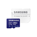 Samsung 512GB PRO Plus Micro SDXC Memory Card with Adaptor - 160MB/s