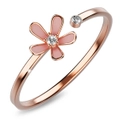 Petalia Pink Ring Featured SWAROVSKI Crystals in Rose Gold