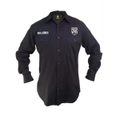 Canterbury Bulldogs NRL Button up Work Shirt Long Sleeve Black