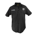 Canterbury Bulldogs NRL Button up Work Shirt Short Sleeve Black
