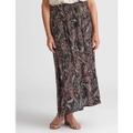 MILLERS - Womens Skirts - Maxi - Winter - Brown - Paisley - Straight - Fashion - Chocolate - Relaxed Fit - Crile - Long - Work Clothes - Office Wear