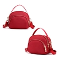 Multi-layer Crossbody Bag Travel Messenger Handbags Waterproof Nylon Cloth Bag