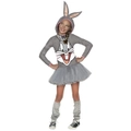 Rubies Bugs Bunny Looney Tunes Girls Hooded Fancy Dress Up Party Costume