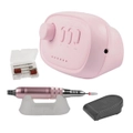 Nevenka Electric Nail Drill Kit Manicure Pen Polisher for Exfoliating Nail Removing Tools-Pink