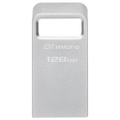 Kingston 128GB DataTraveler Micro USB Flash Drive with Ultra-Small Premium Metal Design, up to 200MB/s read, DTMC3G2/128GB [DTMC3G2/128GB]