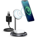 MagSafe iPhone 12 13 Magnetic Wireless Charger Stand 2 In 1 30W Fast Charging Do