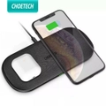 Choetech Dual Qi Wireless Charger 15W 5 Coil Super Fast Wireless Charging Pad